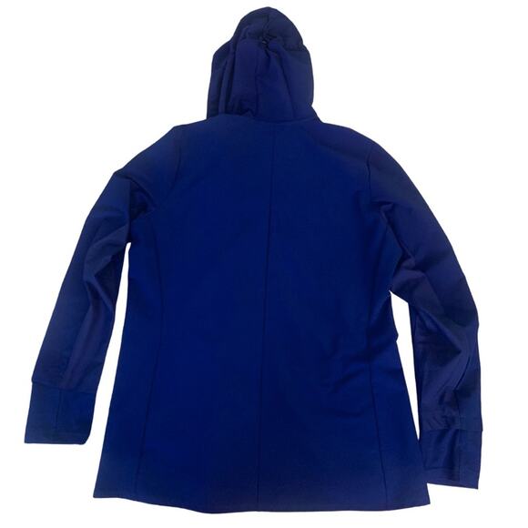 Adidas Energy Running Jacket Royal Blue Size Large Wind Resistant Hoodie Active - Picture 9 of 14